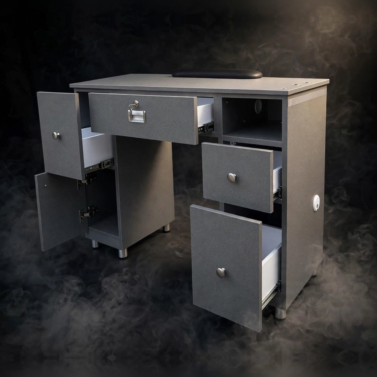 Nail Table T-LV Single - Dark Slate Gray / Aluminum