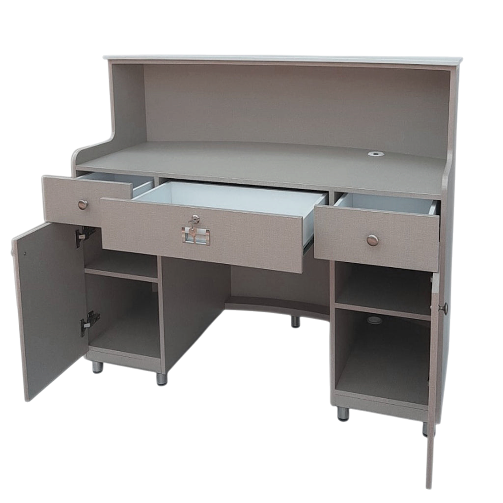 Reception Desk CLV - Melamine/Aluminum