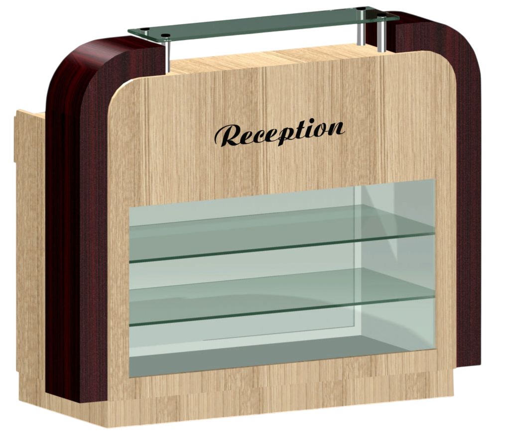 Reception Desk C-39 - Ash / Rosewood