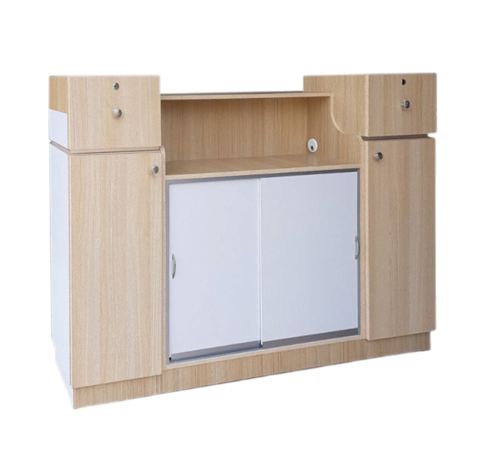 Reception Desk C07 - Ash/ White