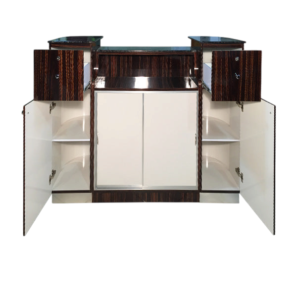Reception Desk C-108 - Cherry / Aluminum