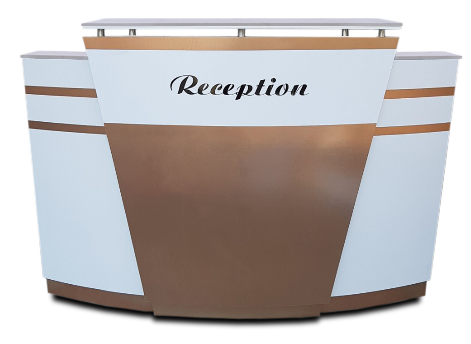 Reception Desk C-64 - Copper/Aluminum
