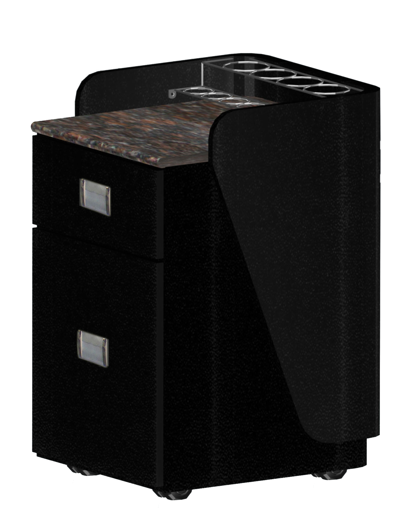Custom Made Pedi-Cart D06 - Black