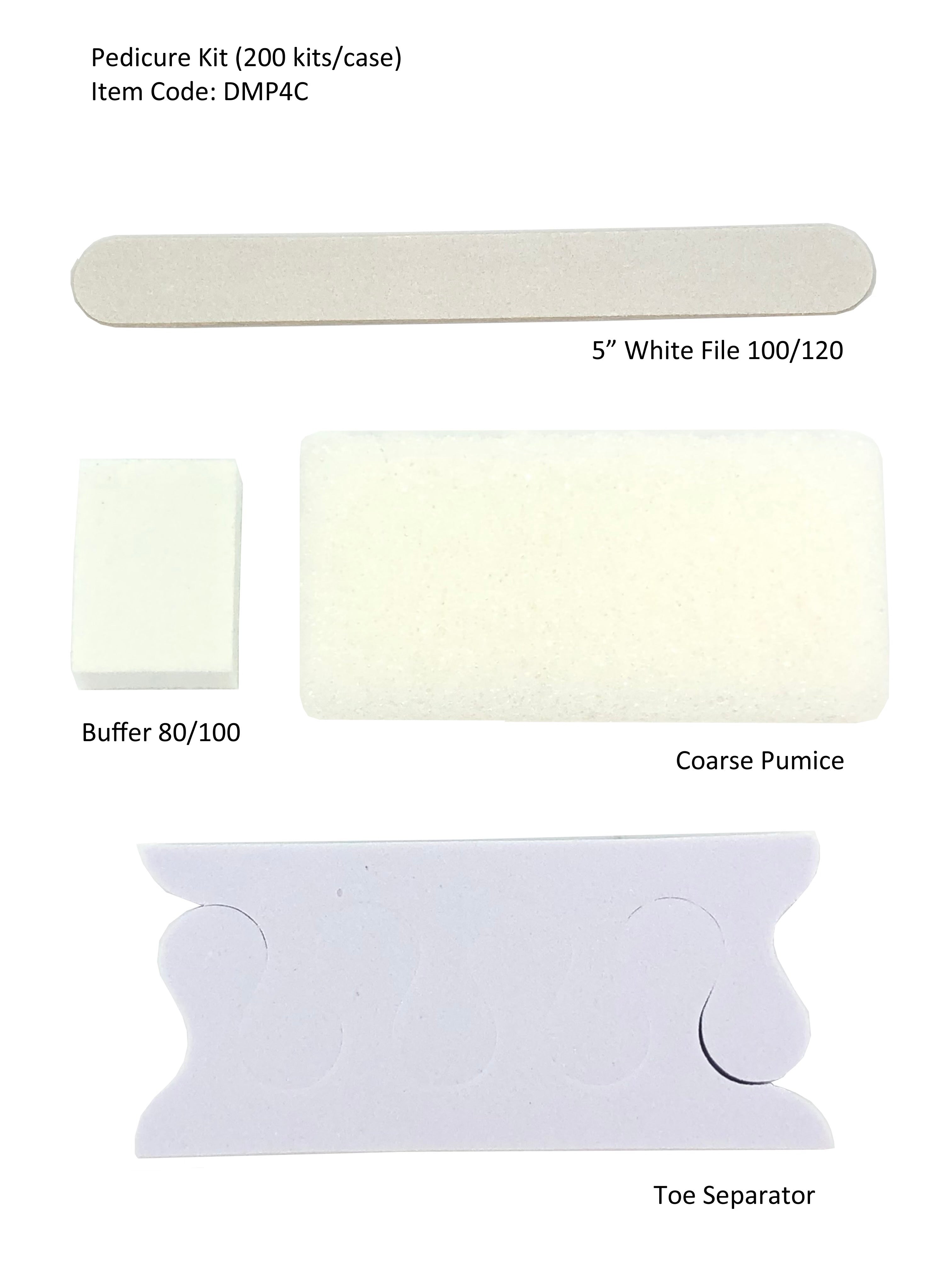 200 bags / Case 4in1 Disposable Pedicure kit (Blue or White)