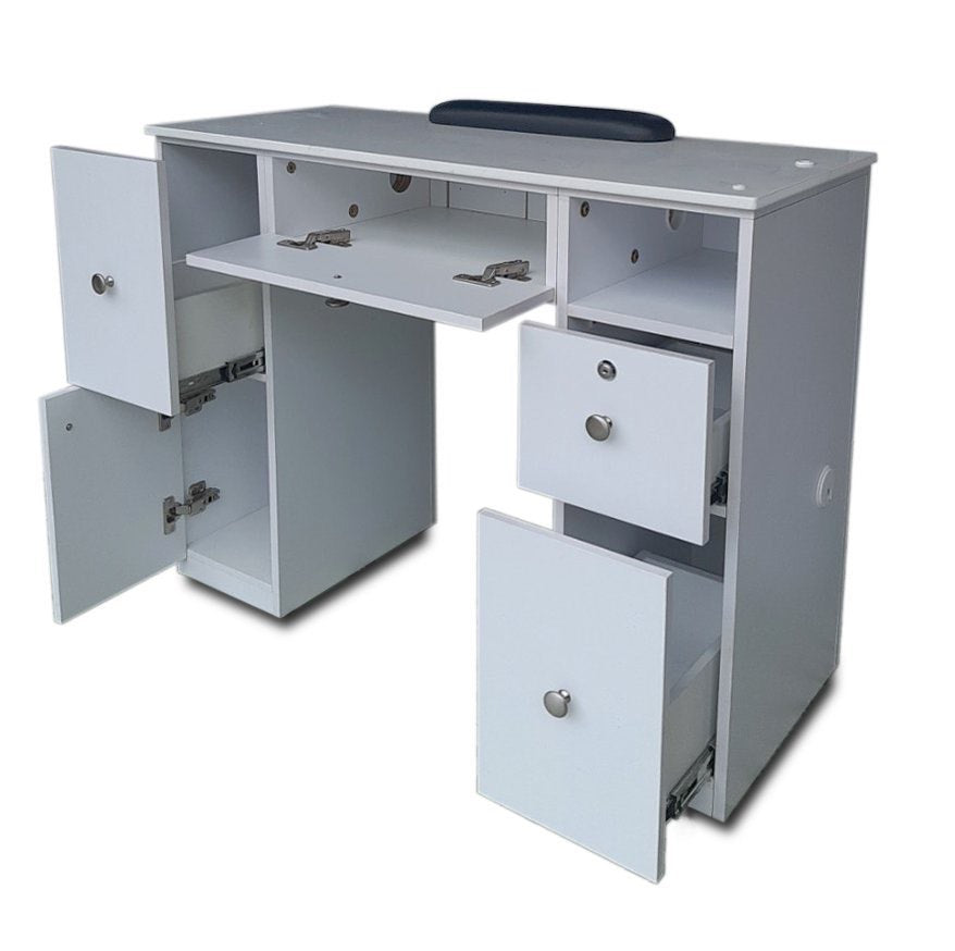 Nail Table TDL With Dual Dryer Holes