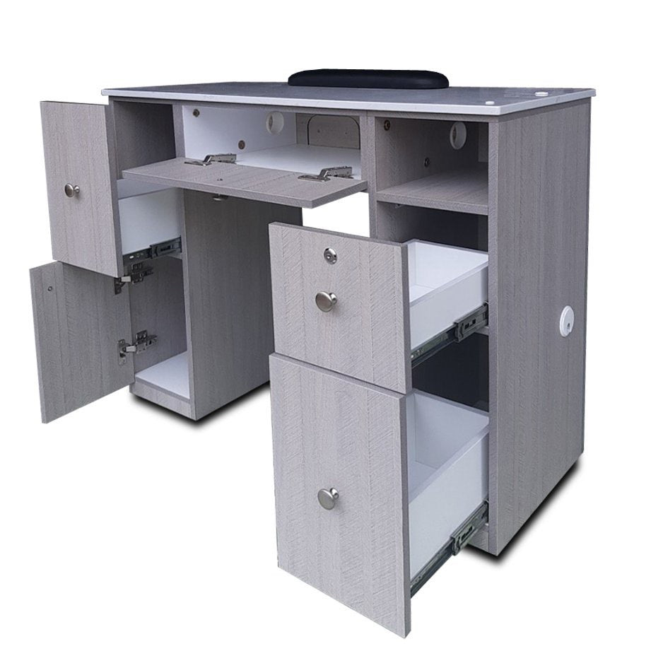 Nail Table TDL With Dual Dryer Holes