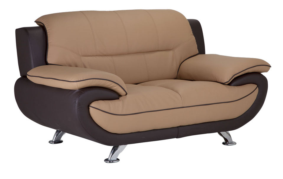 Leather Loveseat S02