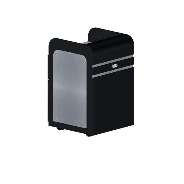 Custom Made Pedi-Cart D39 Black Aluminum