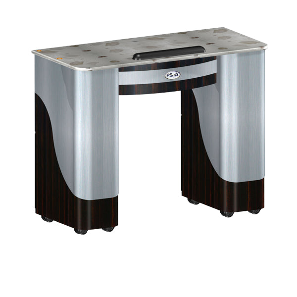 Custom Made Nail Table T105 - Cherry Aluminum