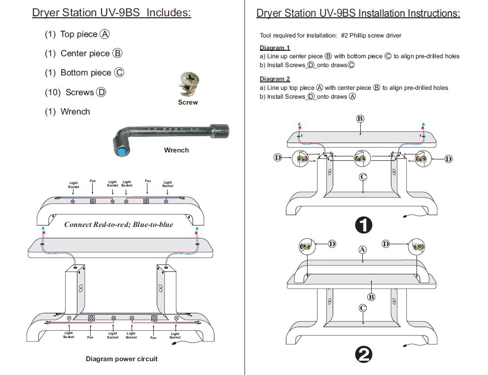 Dryer Station UV-9BS
