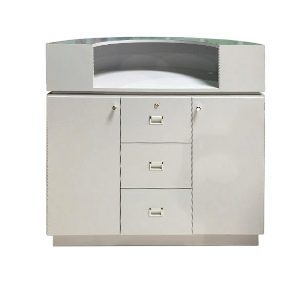 Reception Desk C-48 - Beige / Aluminum