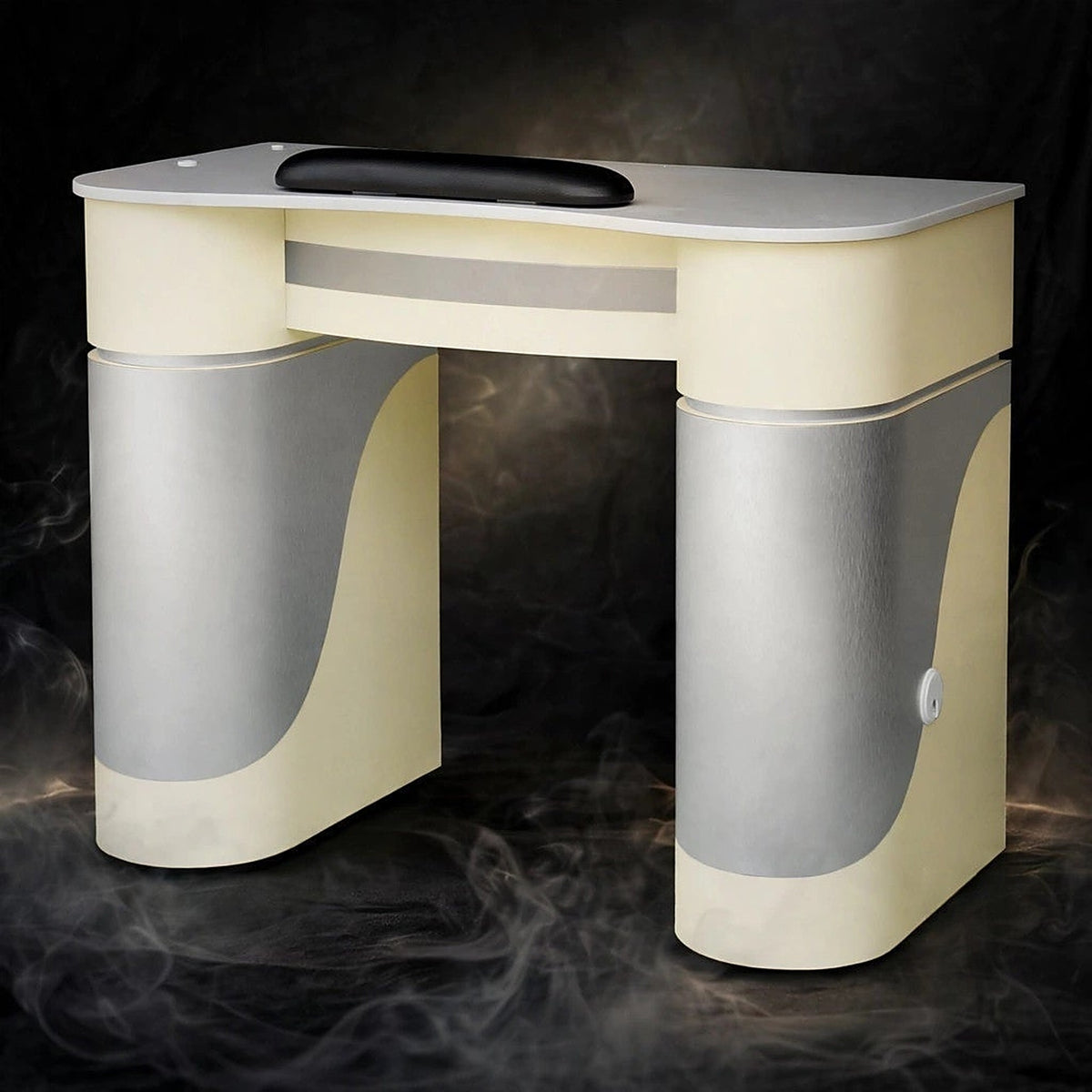 Nail Table T-05 - Beige / Aluminum