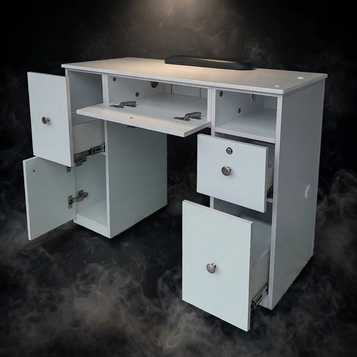Nail Table TDL - Solid Gray / Aluminum Lines
