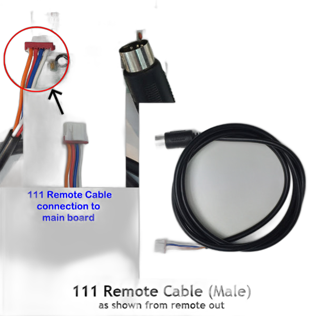 111 Remote Cable - From Main Board Out
