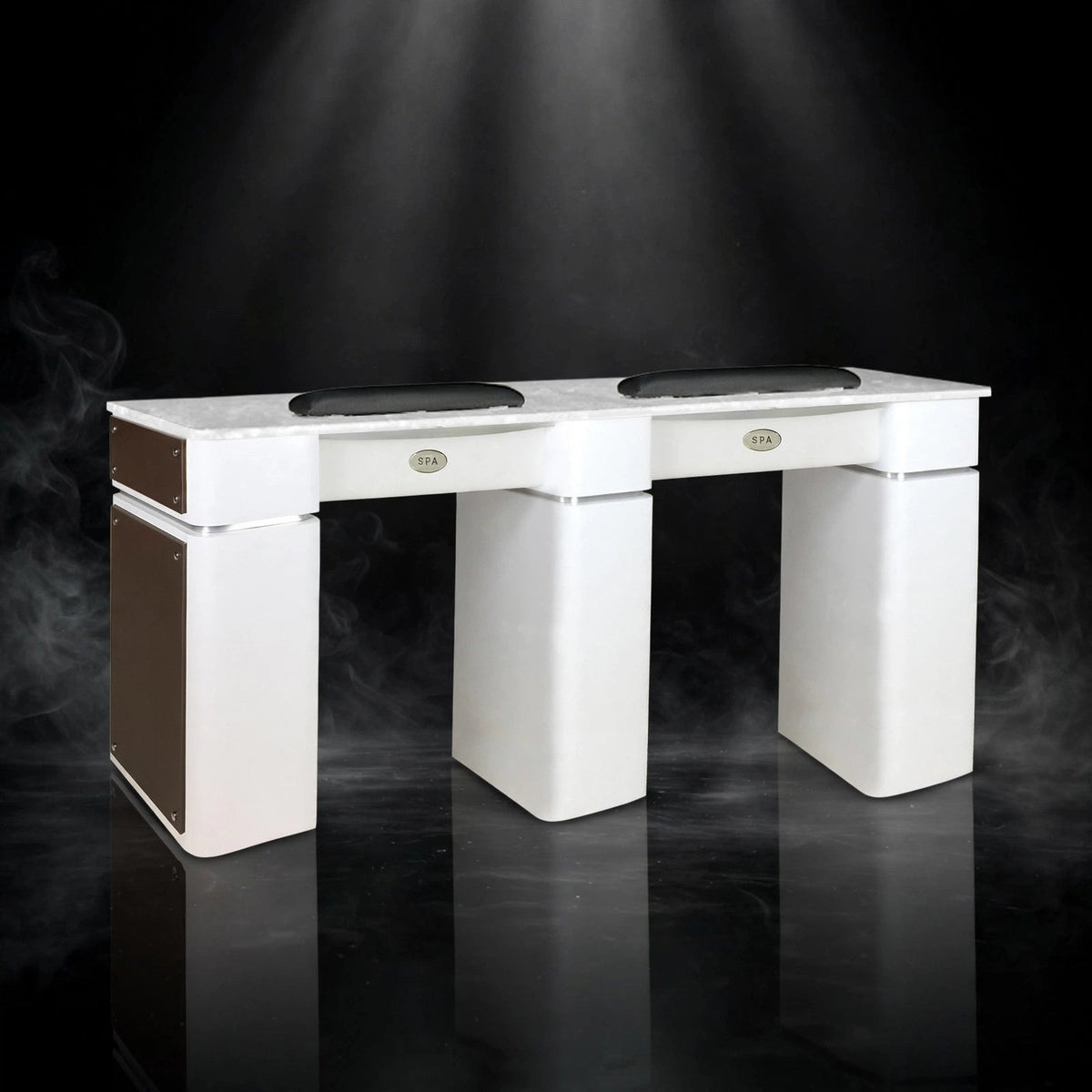 Nail Table T-39 Double - White / Chocolate