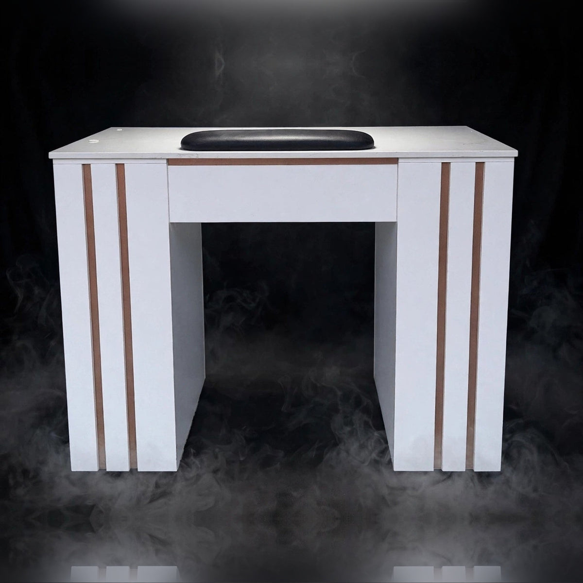 Nail Table TDL - White / Copper Lines