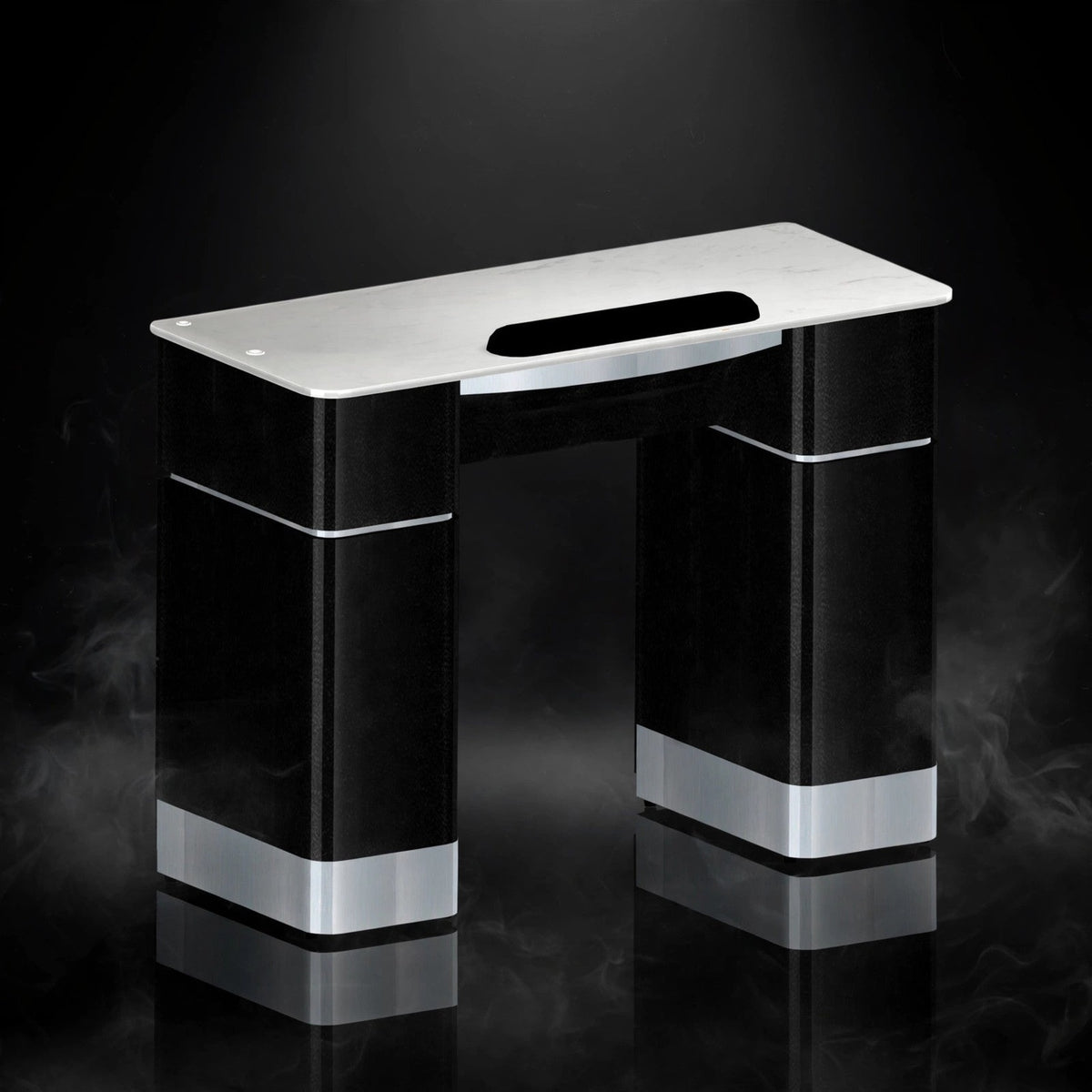Nail Table T-06 - Black / Aluminum