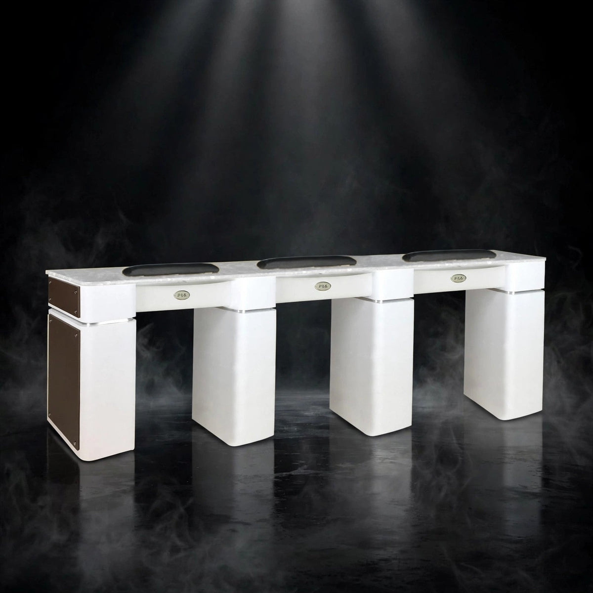 Nail Table T-39 Triple - White / Chocolate
