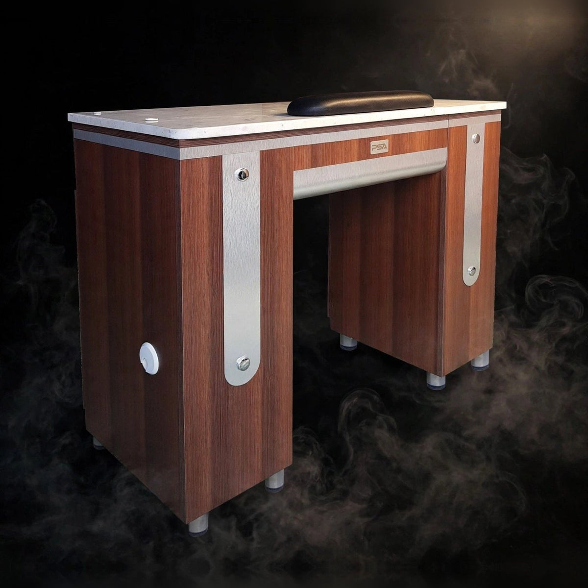Nail Table T-LV Single - Silver Line Brown / Aluminum