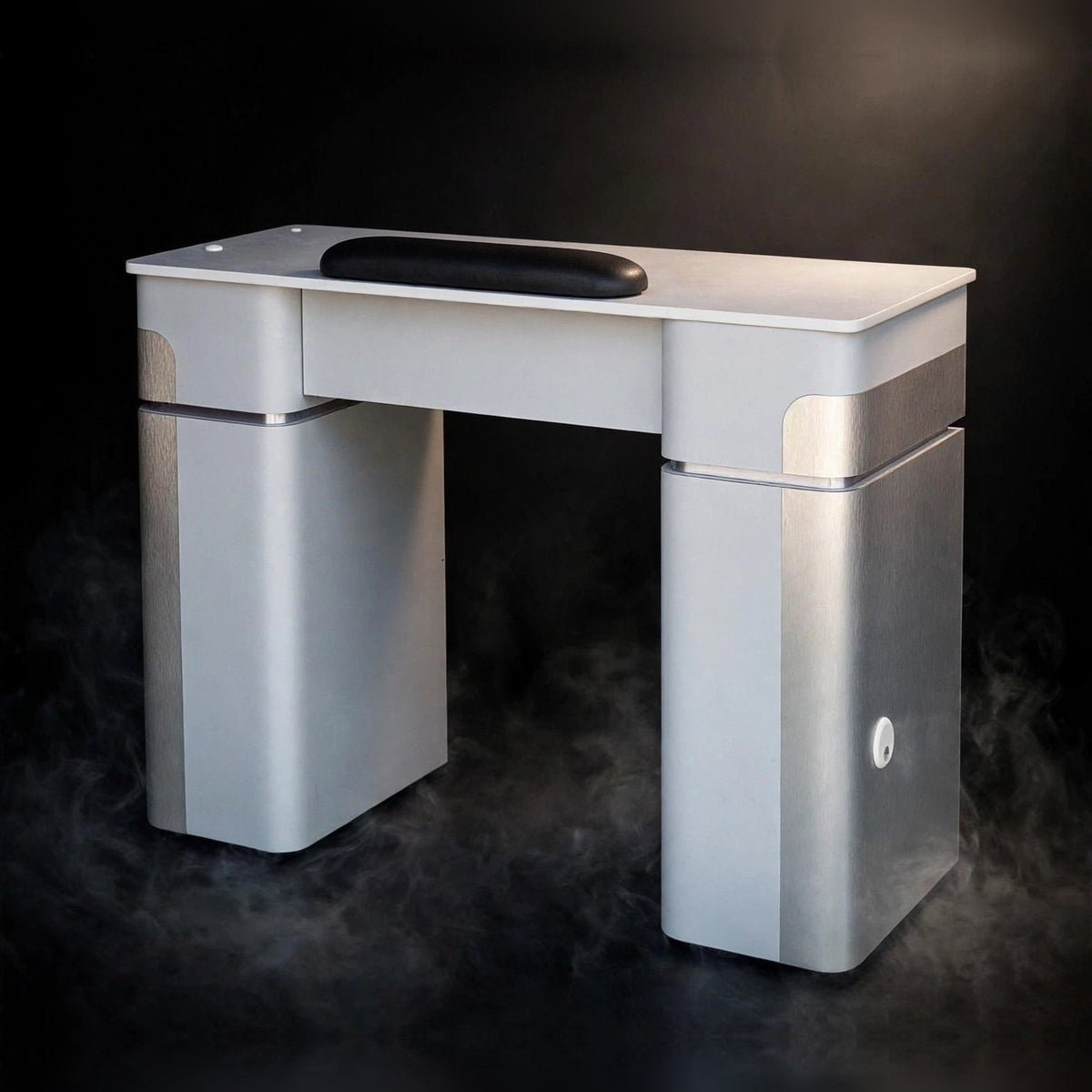 Nail Table T07 - Light Gray / Aluminum