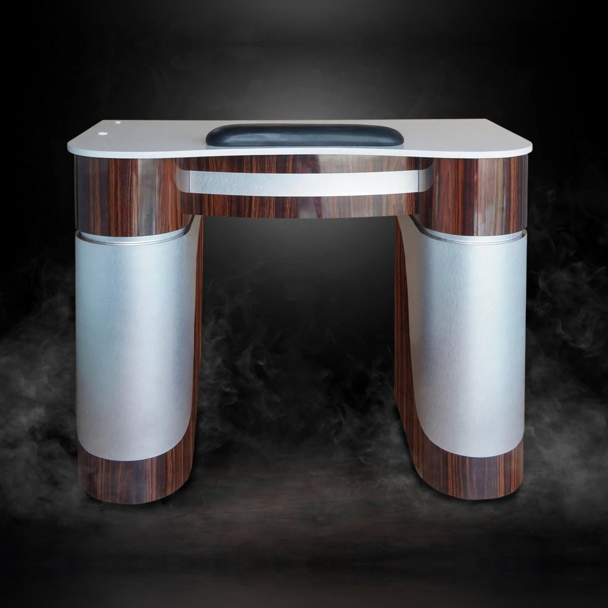 Nail Table T-05 - Cherry / Aluminum