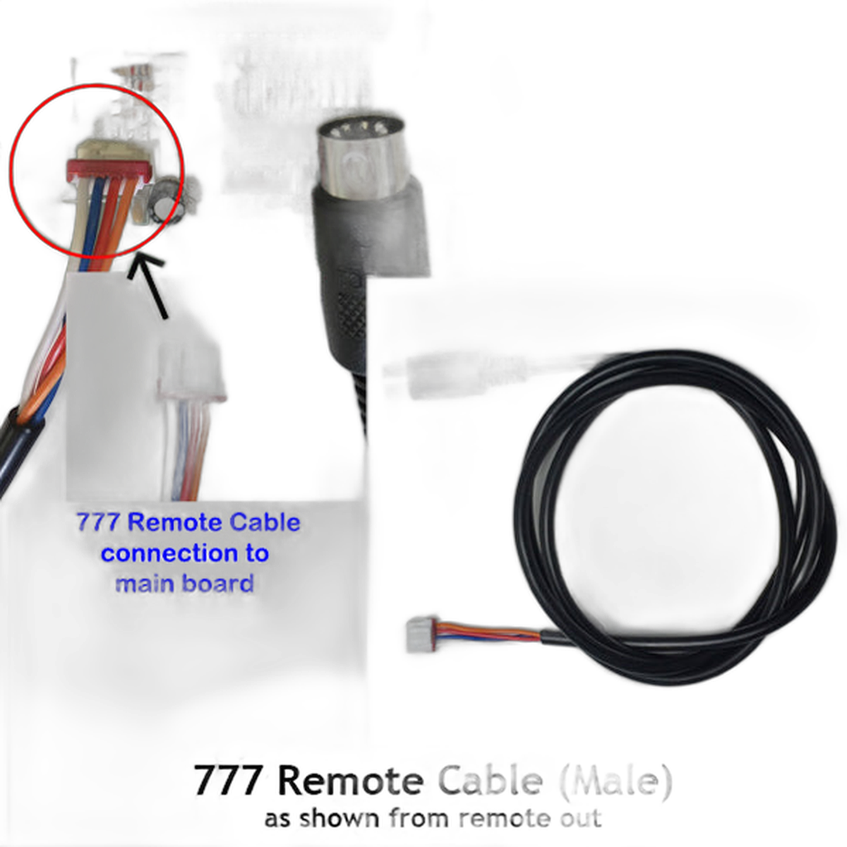 777 Remote Cable - From Main Board Out