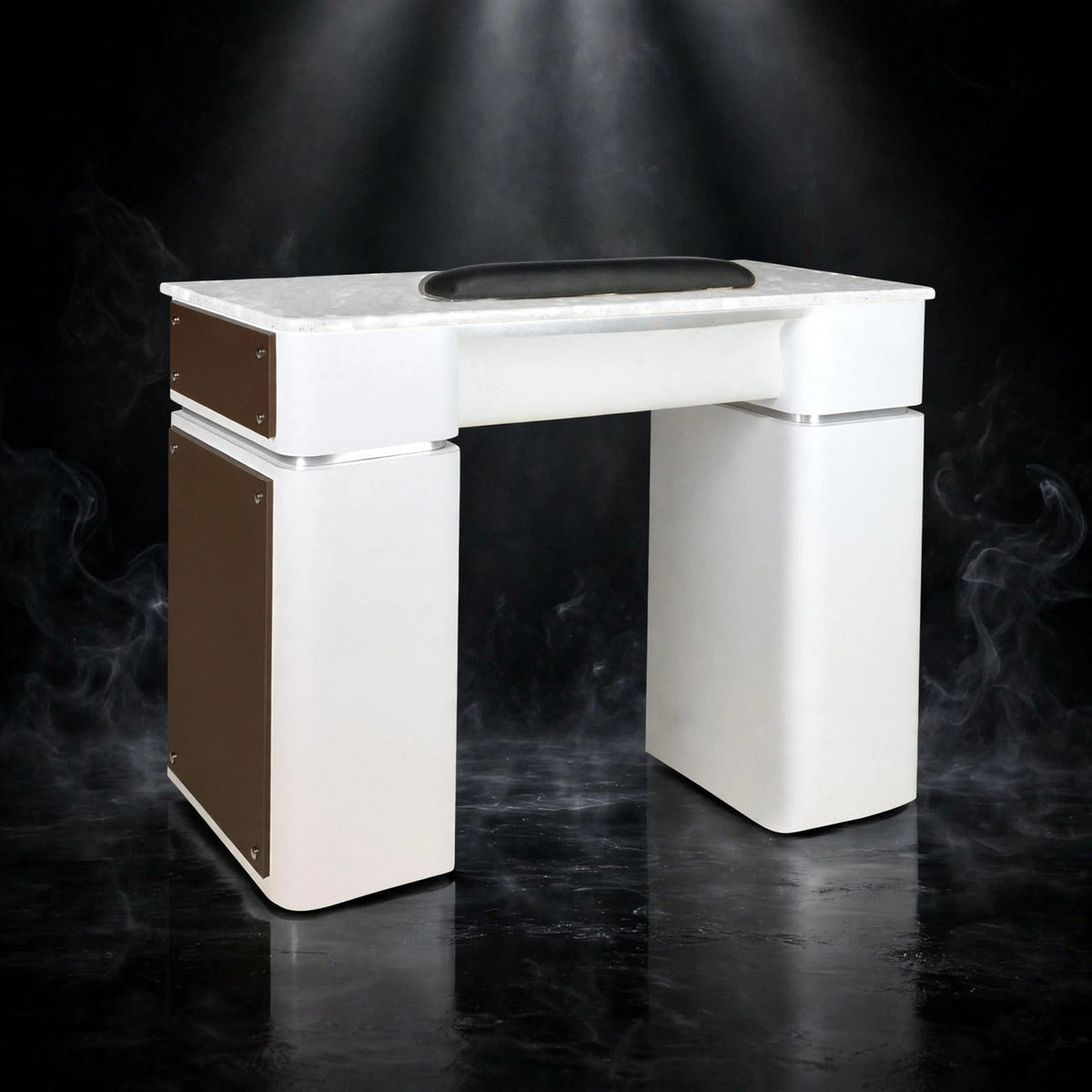 Nail Table T-39 Single - White / Chocolate