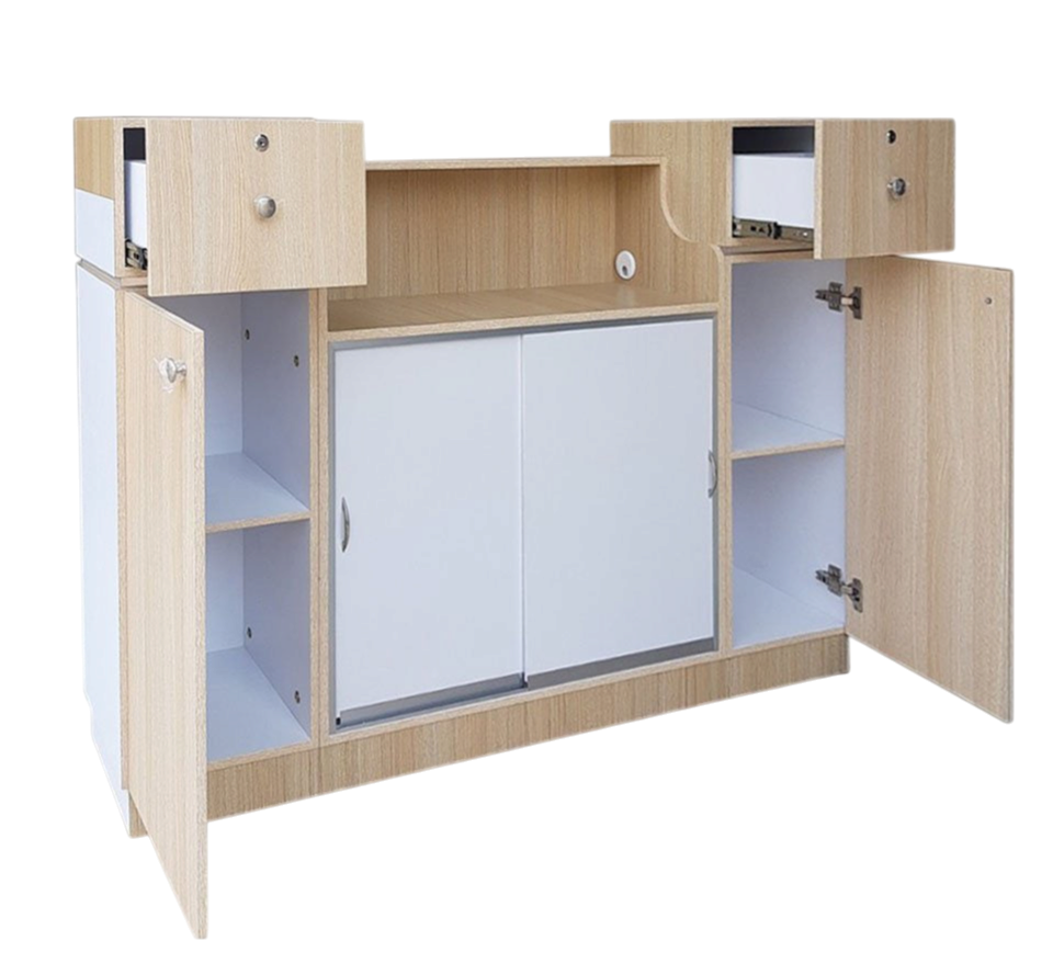 Reception Desk C07 - Ash/ White