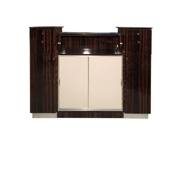 Reception Desk C-108 - Cherry / Aluminum