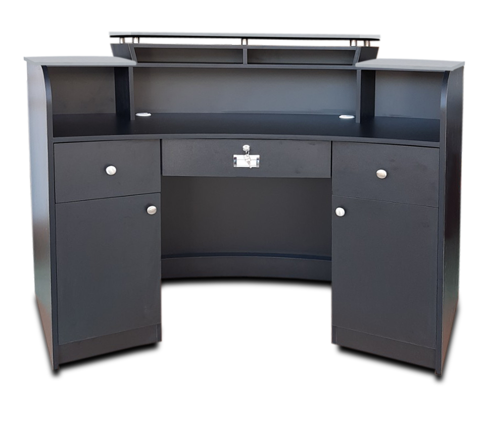 Reception Desk C-64 - Copper/Black