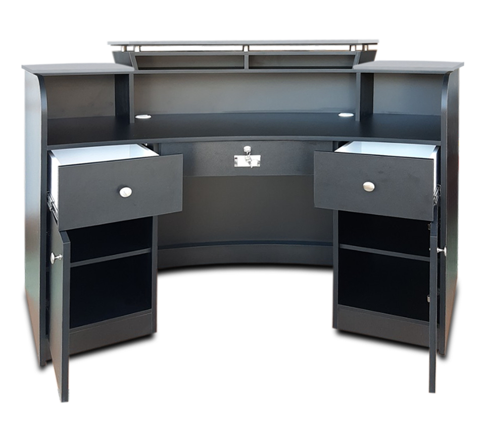 Reception Desk C-64 - Copper/Black