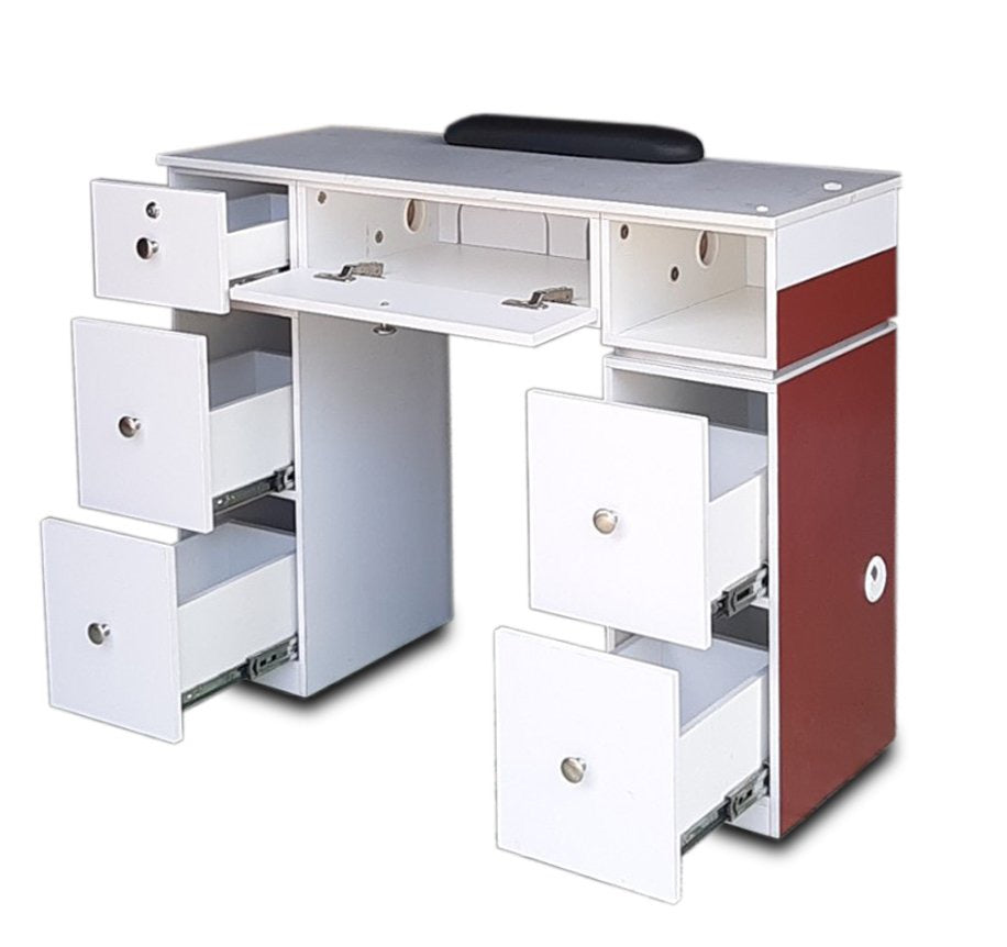 Nail Table T07 with Dual Dryer Holes