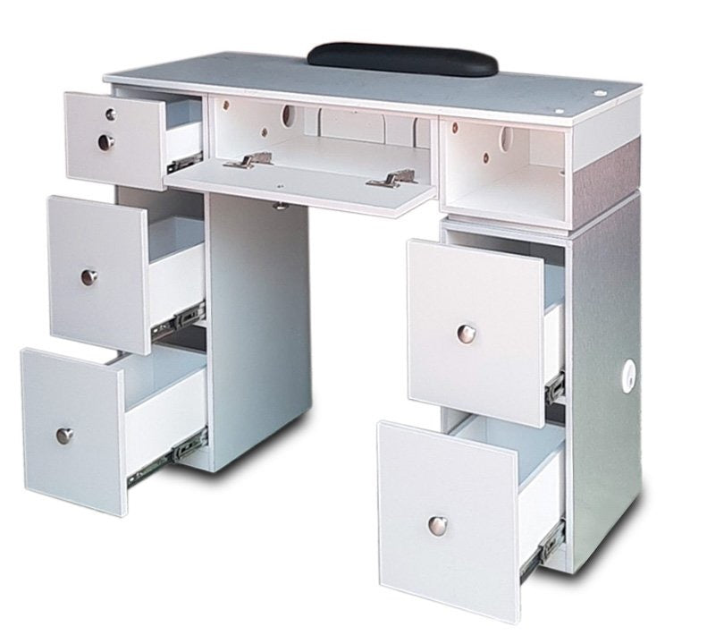 Nail Table T07 with Dual Dryer Holes