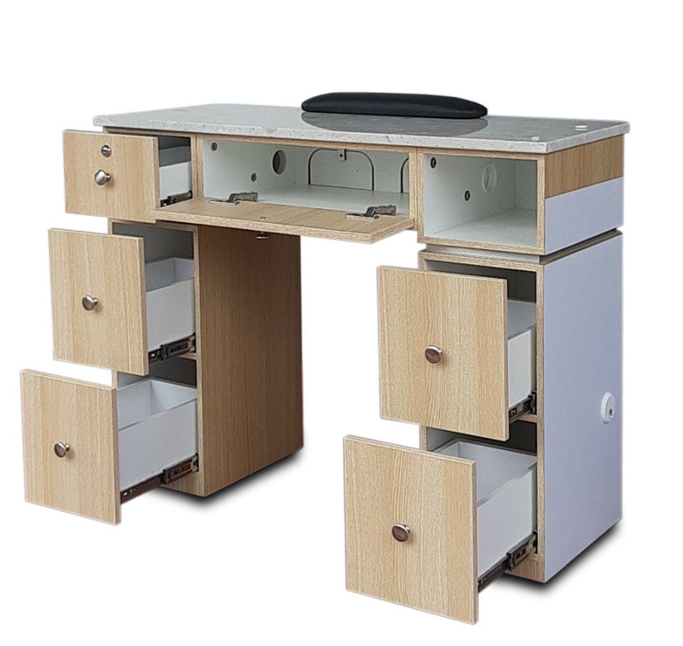 Nail Table T07 with Dual Dryer Holes
