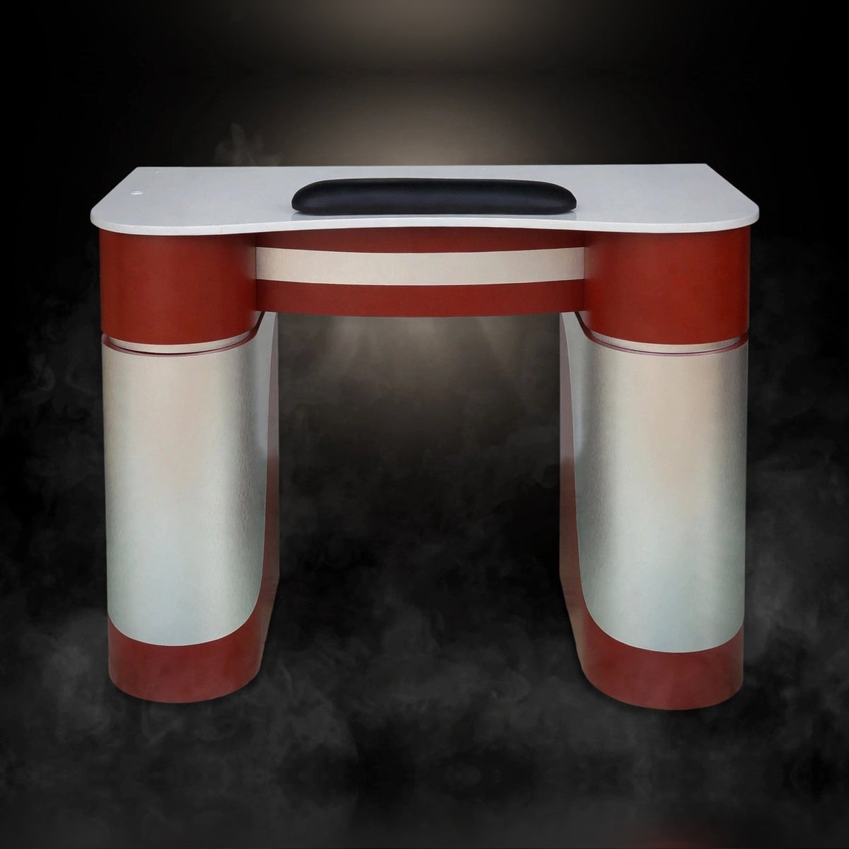 Nail Table T-05 - Burgundy / Aluminum