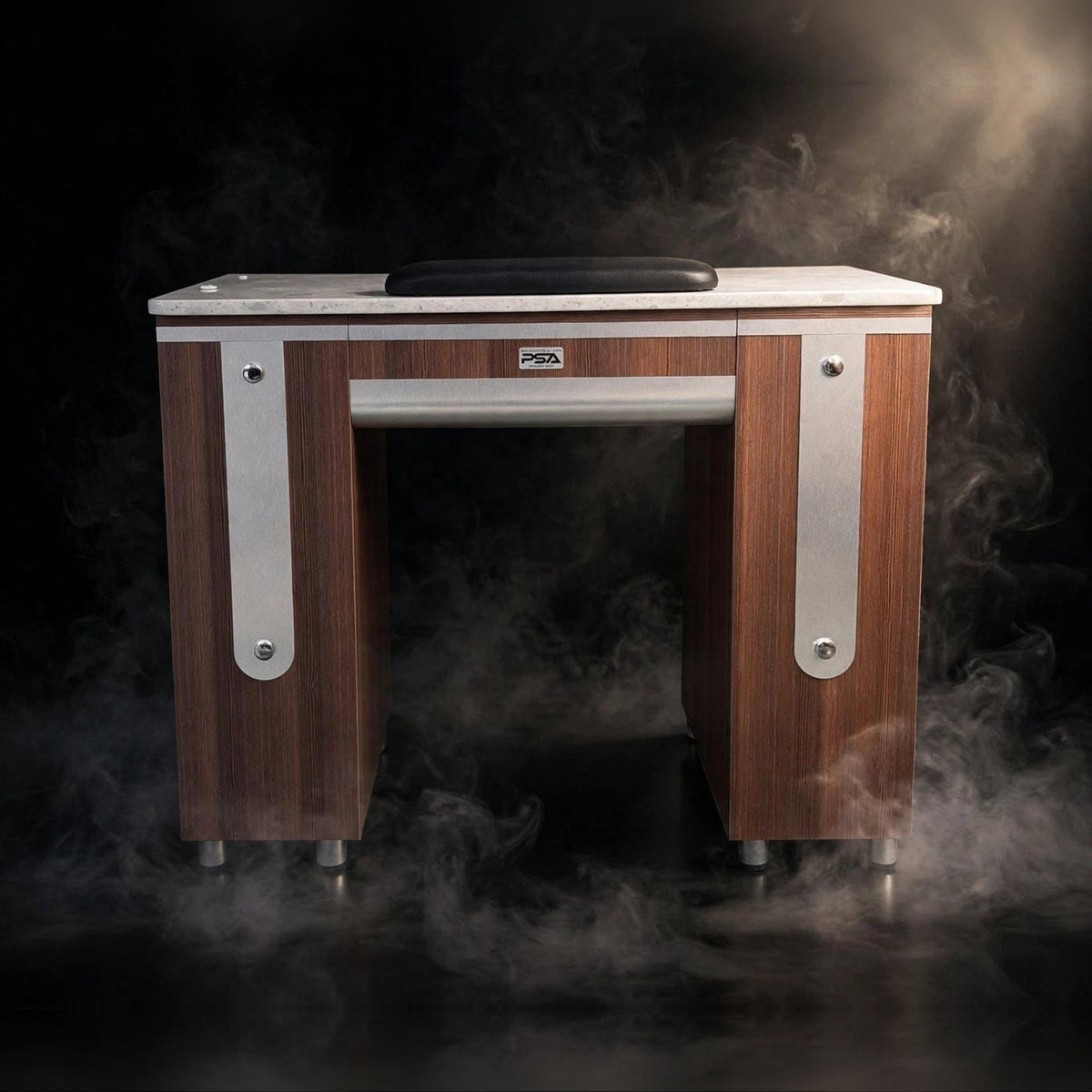 Nail Table T-LV Single - Silver Line Brown / Aluminum
