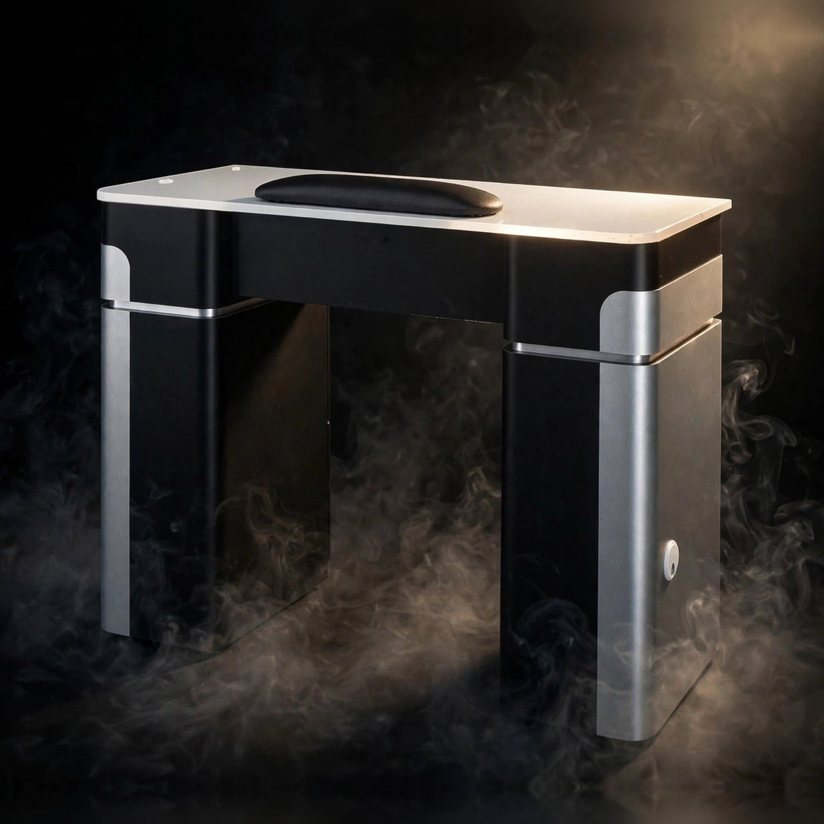 Nail Table T07 - Black / Aluminum