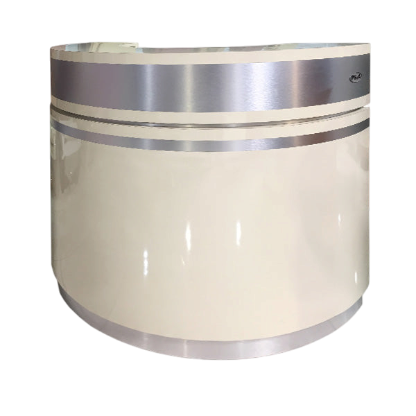 Reception Desk C-48 - Beige / Aluminum