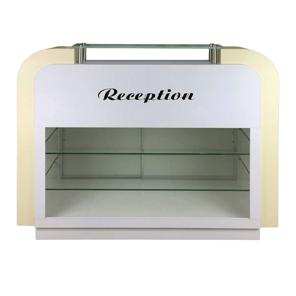 Reception Desk C-39 - White/Beige