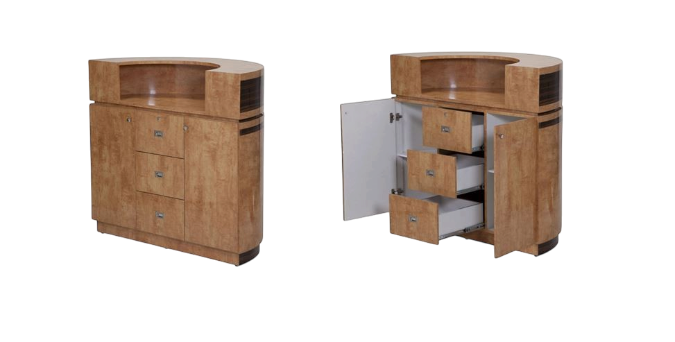 Reception Desk C-48 - Chestnut / Cherry
